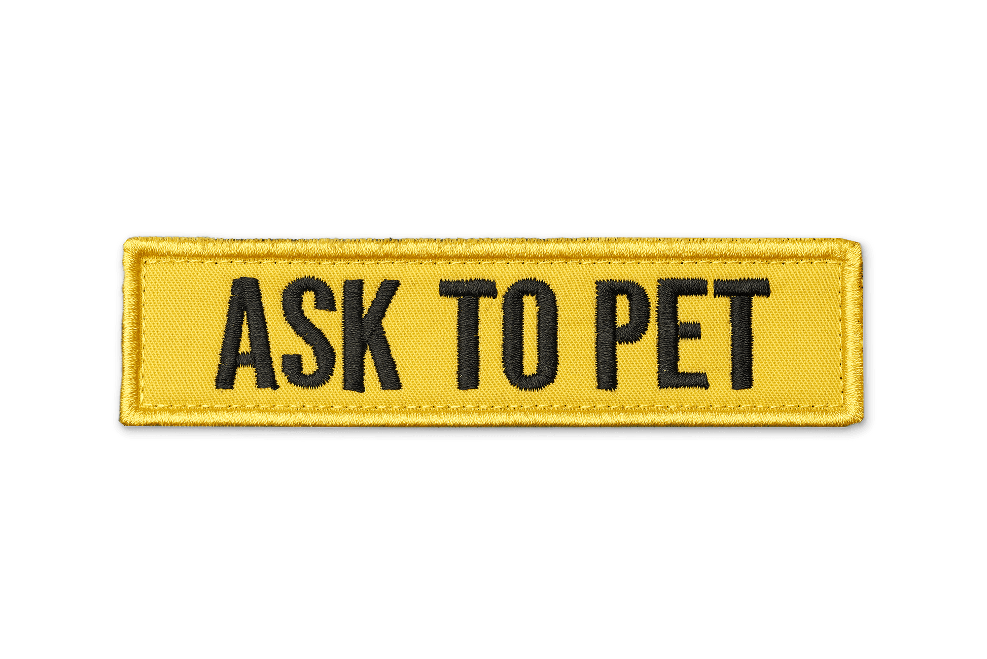 Ask to Pet Embroidered Patch - On Your Barks Merch