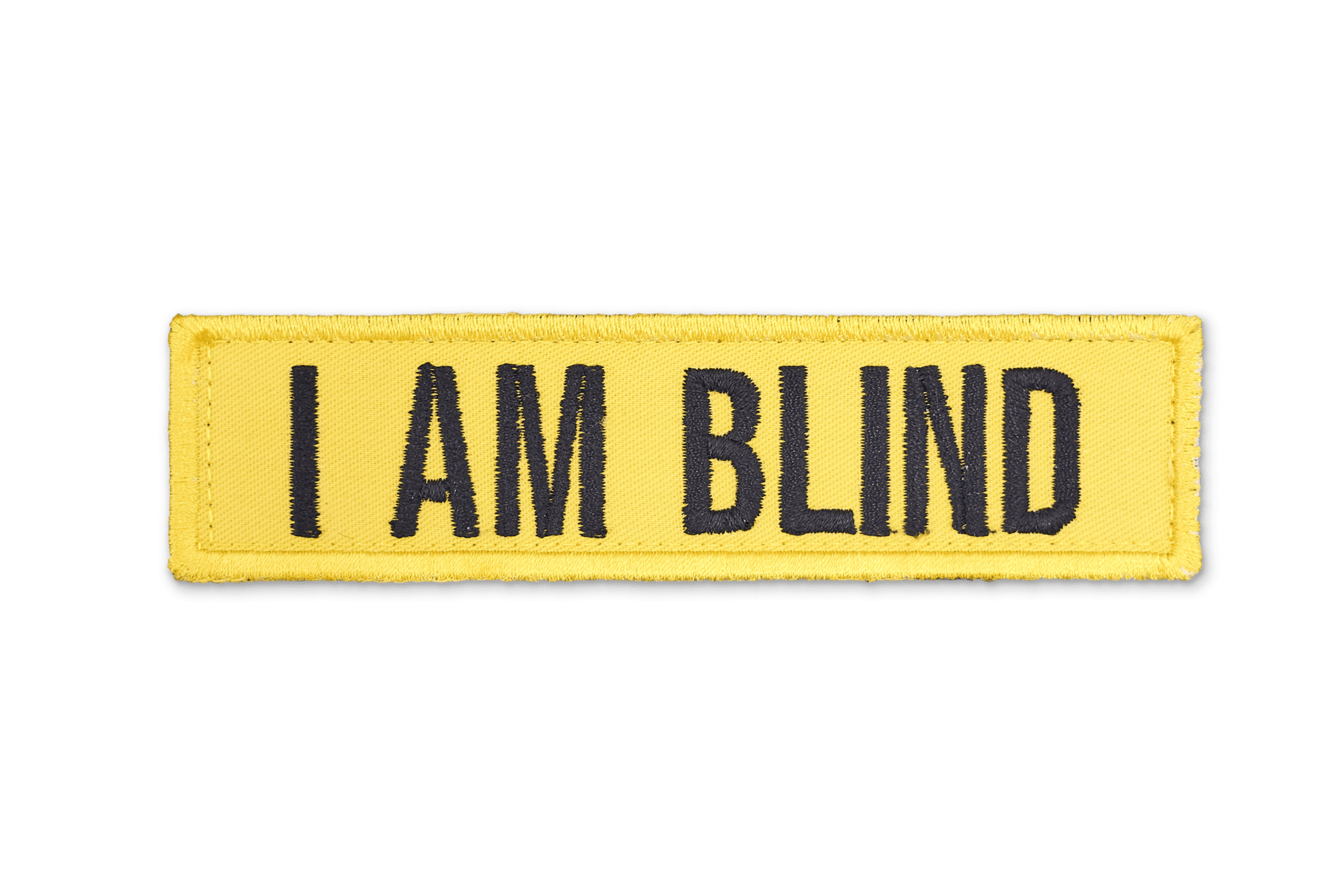 I Am Blind EmbroideYellow Patch - Yellow - On Your Barks Merch