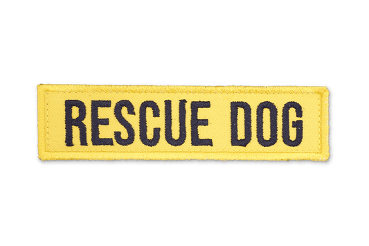Rescue Dog EmbroideYellow Patch - Yellow - On Your Barks Merch