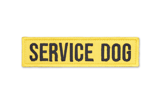 Service Dog EmbroideYellow Patch - Yellow - On Your Barks Merch