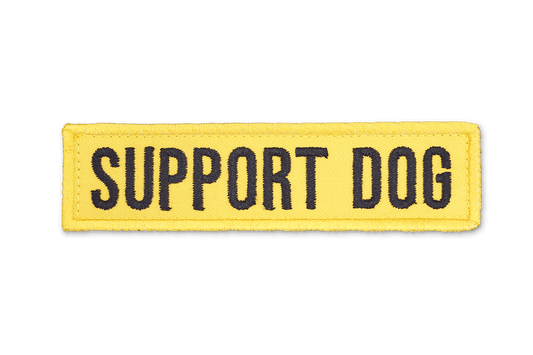 Support Dog EmbroideYellow Patch - Yellow - On Your Barks Merch