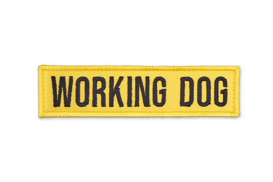 Working Dog EmbroideYellow Patch - Yellow - On Your Barks Merch